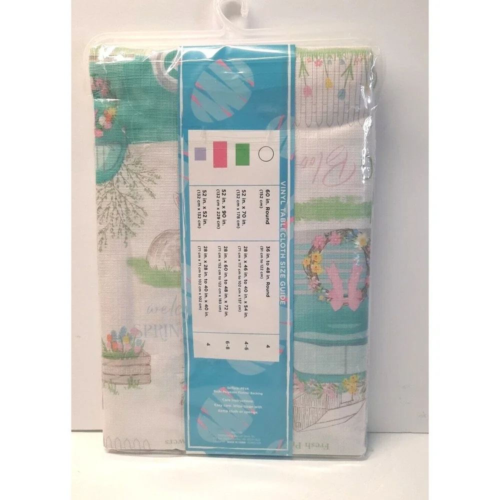 Easter Vinyl Tablecloth 52
